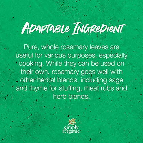 Simply Organic Whole Rosemary Leaf, Certified Organic | 0.21 Oz