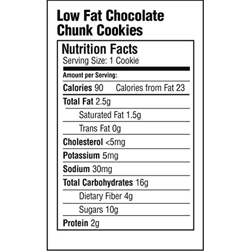 Simply Scrumptous Low Fat Chocolate Chunk Cookies