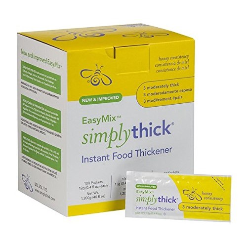 Simplythick Easy Mix Gel Thickener- 12G Individual Packets- 100 Ct