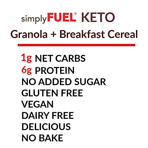 Simplyfuel Keto Nut Granola - 1G Net Carbs - Healthy Breakfast C
