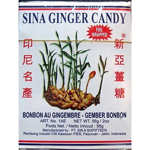 4 Boxes Sina Ginger Candy Ting Ting Jahe 2 Oz.