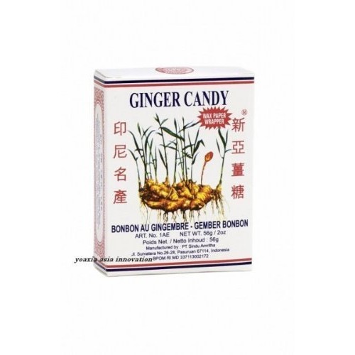 Ginger Candy Ting Ting Jahe - 2Oz Pack Of 6 By Sina