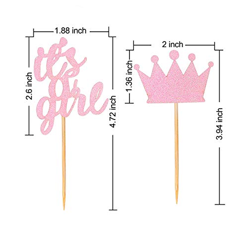 Baby Shower Cupcake Toppers For Girl, Since1989 24 Pack Baby Sho