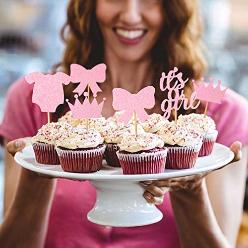 Baby Shower Cupcake Toppers For Girl, Since1989 24 Pack Baby Sho