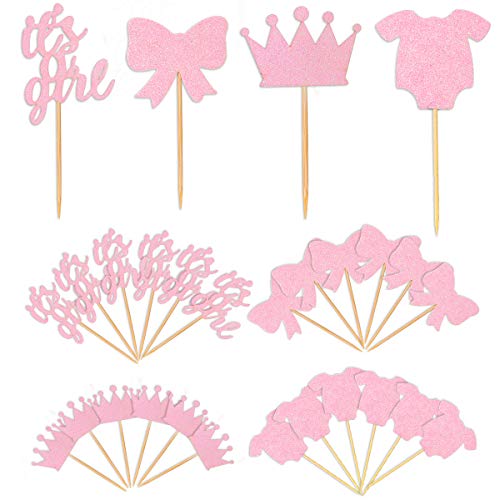 Baby Shower Cupcake Toppers For Girl, Since1989 24 Pack Baby Sho