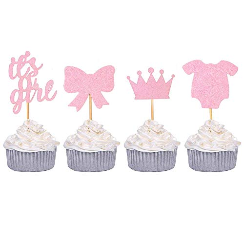 Baby Shower Cupcake Toppers For Girl, Since1989 24 Pack Baby Sho