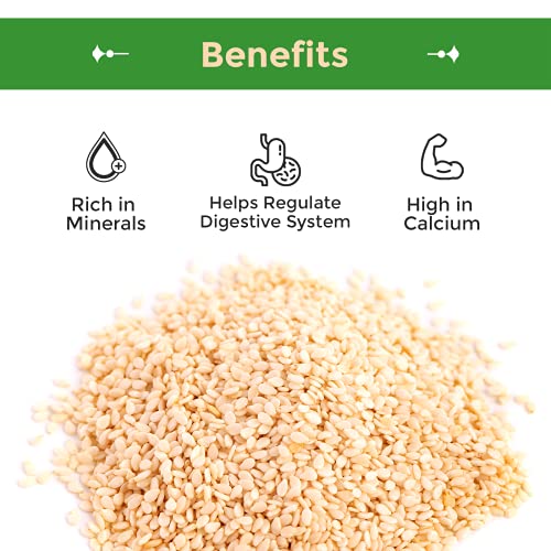 Sincerely Nuts Hulled Sesame Seeds 5Lb Bag | A Heart Healthy S