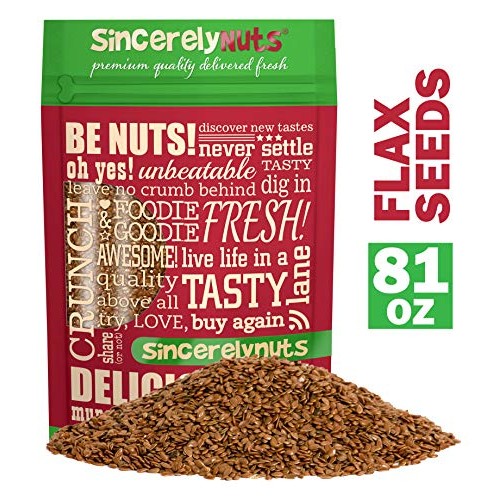 Sincerely Nuts Brown Flax Seed- 5 Lb Vegan, Kosher &Amp; Gluten-Fr