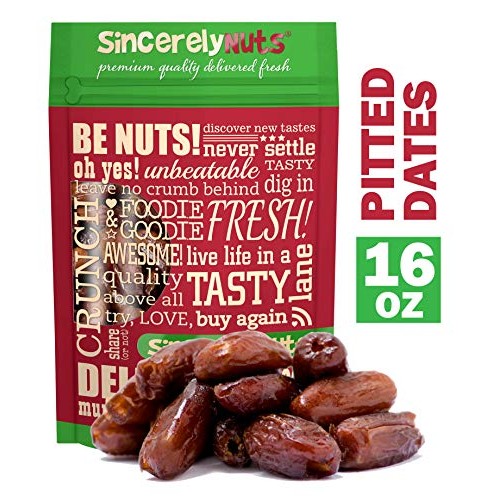 Sincerely Nuts Dried Pitted Dates 1 Lb Healthy Alternative Des
