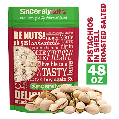 Sincerely Nuts Large Pistachios Roasted &Amp; Salted In Shell - 3Lb.