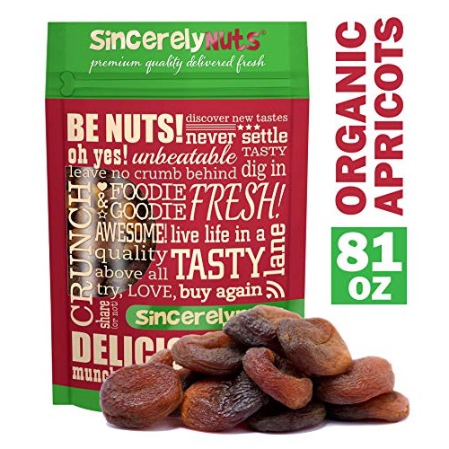 Sincerely Nuts – Organic Dried Turkish Apricots | Five Lb Bag |