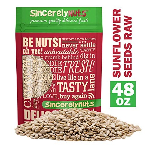 Sincerely Nuts Sunflower Seed Kernels Raw No Shell 3Lb Bag |