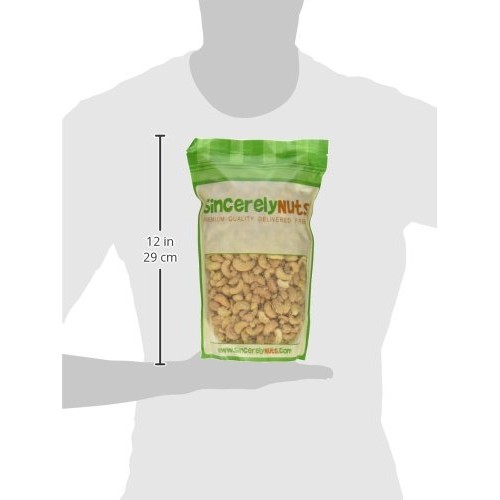 Sincerely Nuts – Whole Cashews Roasted And Unsalted | Two Lb. Ba