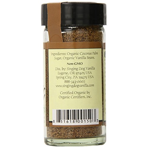 Singing Dog Vanilla Organic Palm Sugar, Coconut, 2.5 Ounce