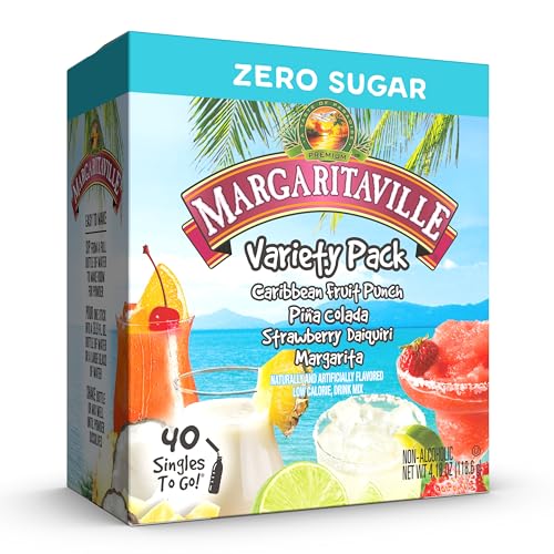 Margaritaville Singles to Go Water Drink Mix, Variety Pack, Incl...
