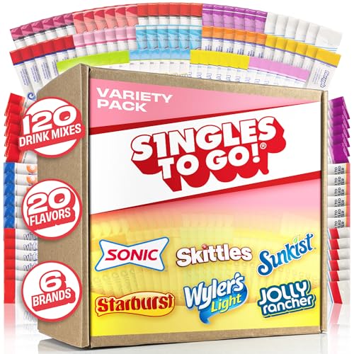 Singles To Go! 120ct Bulk Variety Pack - 20 Different Flavors fr...