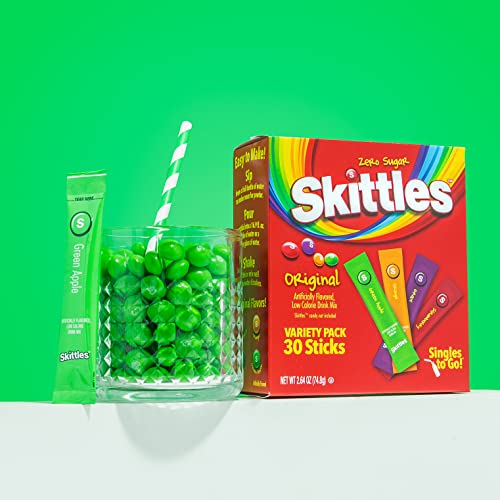 Skittles Singles To Go Variety Pack, Powdered Drink Mix, Zero Su... Skittles Singles To Go Variety Pack, Powdered Drink Mix, Zero Su...