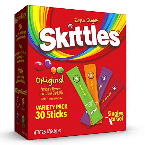Skittles Singles To Go Variety Pack, Powdered Drink Mix, Zero Su... Skittles Singles To Go Variety Pack, Powdered Drink Mix, Zero Su...