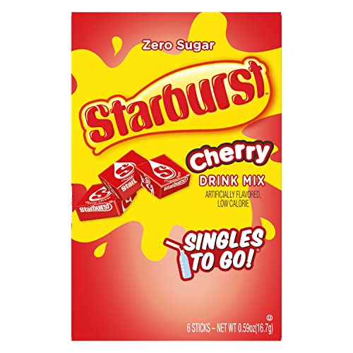 Starburst Singles To Go Powdered Drink Mix, Cherry, 6 Boxes with... Starburst Singles To Go Powdered Drink Mix, Cherry, 6 Boxes with...