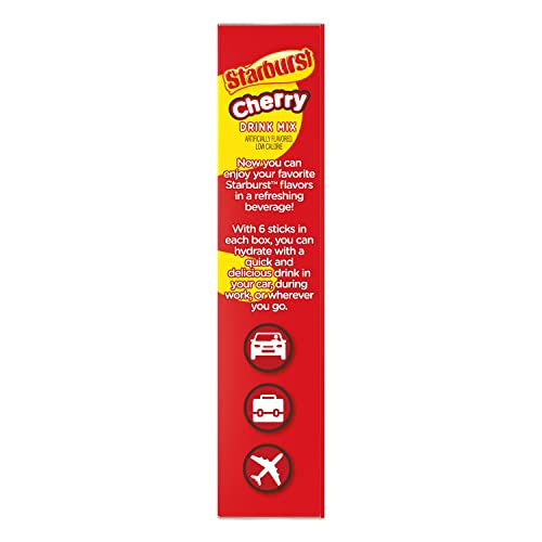 Starburst Singles To Go Powdered Drink Mix, Cherry, 6 Boxes with... Starburst Singles To Go Powdered Drink Mix, Cherry, 6 Boxes with...