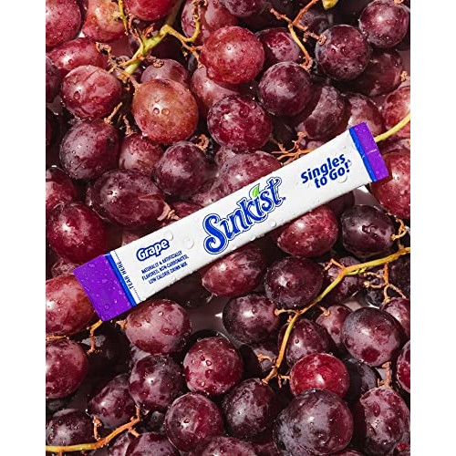 Sunkist Soda Variety Pack, Singles To Go Orange, Strawberry, Gra...