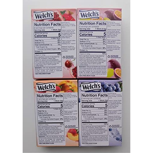 Variety Pack Welchs Singles to Go Flavored Drink Mix - Passion ...