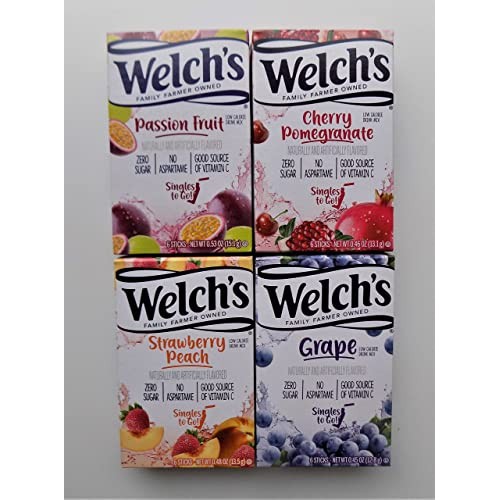 Variety Pack Welchs Singles to Go Flavored Drink Mix - Passion ...