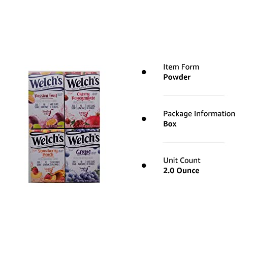 Variety Pack Welchs Singles to Go Flavored Drink Mix - Passion ...