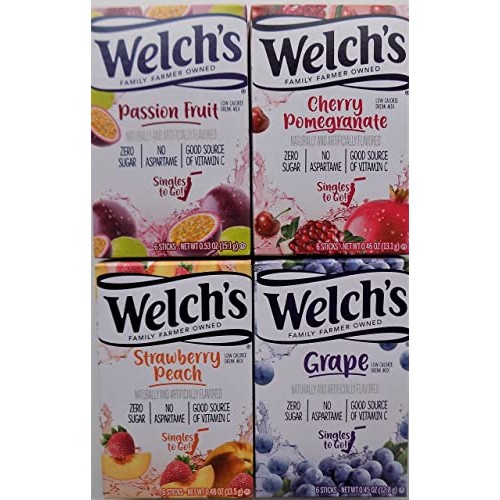 Variety Pack Welchs Singles to Go Flavored Drink Mix - Passion ...
