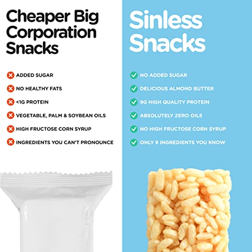 Sinless Snacks Marsh Mallow Krisp, Delicious Gluten Free Marshma...