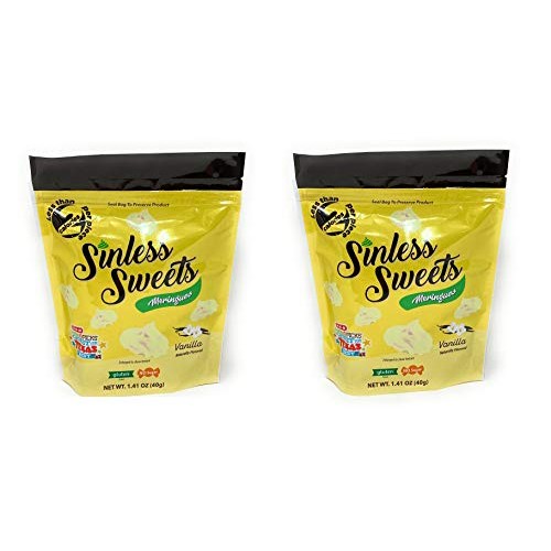 Sinless Sweets Meringues Gluten-Free; No Sugar; Vanilla 40G Pac