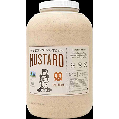 Sir Kensingtons Spicy Brown Mustard, 1 Gallon -- 4 Per Case.