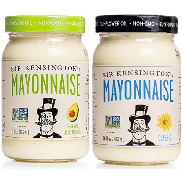 Sir Kensingtons Classic & Avocado Oil Mayonnaise 16oz Variety ...