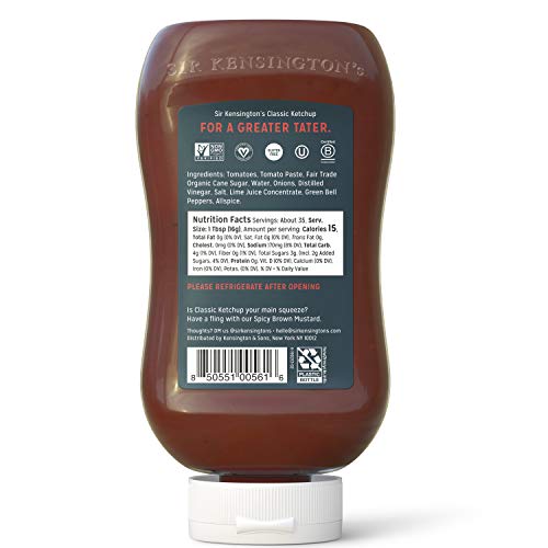 Sir Kensingtons Classic Ketchup From Whole Tomatoes, No High Fr Sir Kensingtons Classic Ketchup From Whole Tomatoes, No High Fr