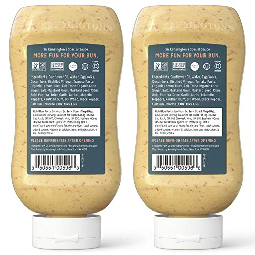 Sir Kensingtons Mayonnaise, Special Sauce, Gluten Free, Non- Gm