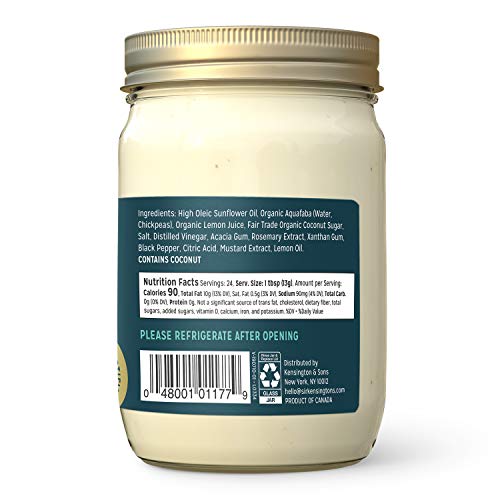 Sir Kensingtons Vegan Mayo, Classic, Keto Diet Certified, Glute