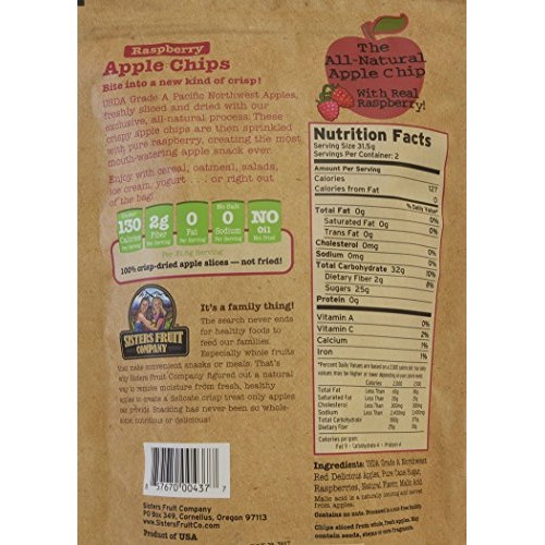 Sisters Fruit Company, Usda Grade A Apple Chips And Pear Chips,