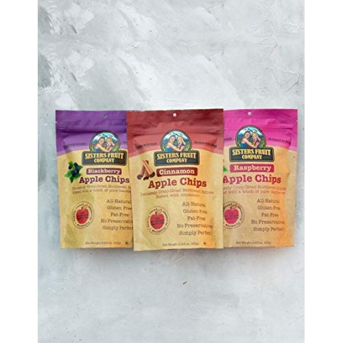 Sisters Fruit Company, Trio, Apple Chips, All Natural, Gluten-Fr
