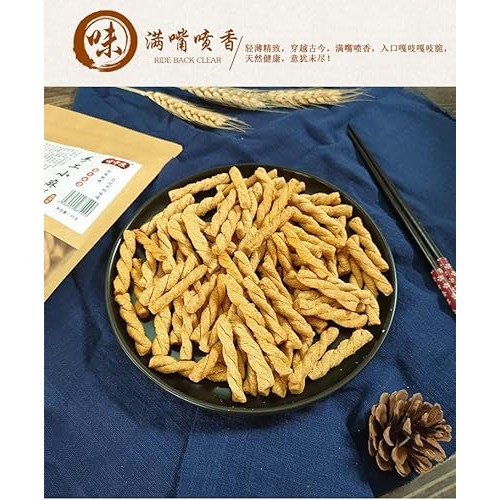 Handmade small Fried Dough Twists snack,Crispy flour Chips Fries...