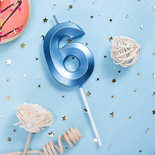 Birthday Candles Extended Big Number Candle Multicolor 3D Design