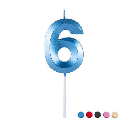 Birthday Candles Extended Big Number Candle Multicolor 3D Design