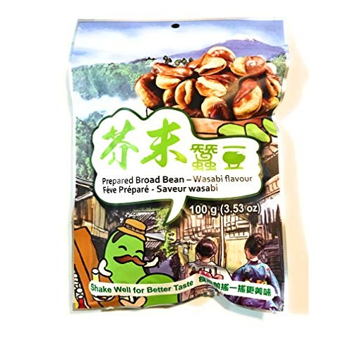 Six Fortune Wasabi Flavour Prepared Broad Bean 3.53 Oz3 Pack