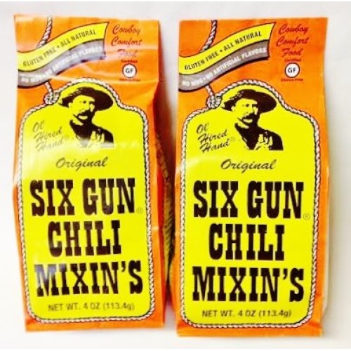 Original Six Gun Chili Mixins Spice Mix, 4 Ounces, Pack Of 2