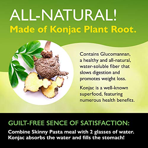 Skinny Pasta 9.52 Oz - The Only Odor Free 100% Konjac Noodle Sh