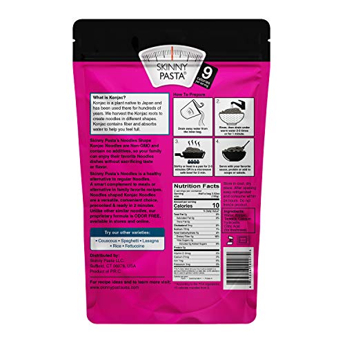 Skinny Pasta 9.52 Oz - The Only Odor Free 100% Konjac Noodle Sh