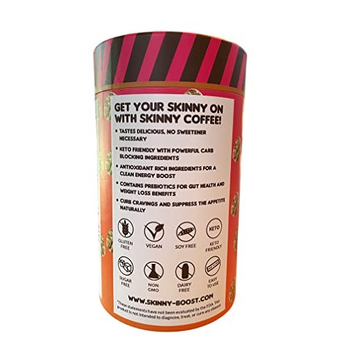 Skinny Boost Skinny Coffee- Unflavored Instant Slimming Coffee...