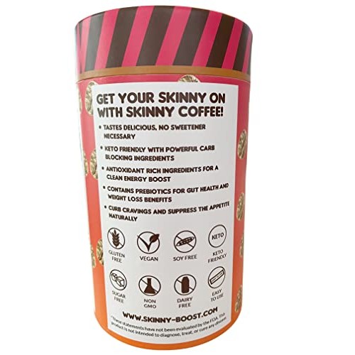 Skinny Boost Skinny Coffee- Vanilla Flavored Instant Slimming ...