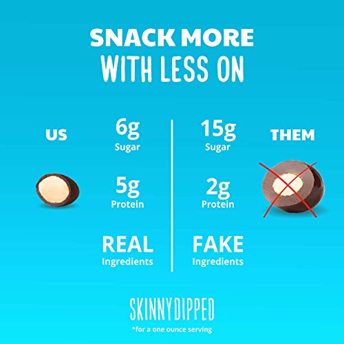 Skinnydipped Dark Chocolate Cocoa Covered Almonds, 3.5 Oz Reseal