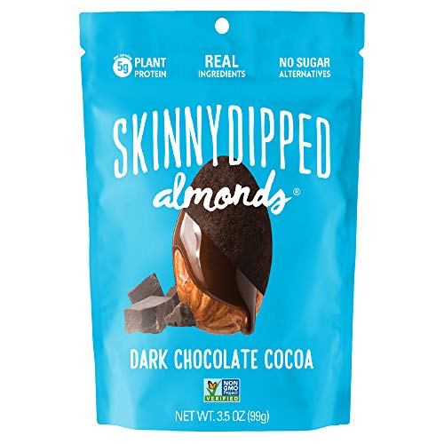 Skinnydipped Dark Chocolate Cocoa Covered Almonds, 3.5 Oz Reseal