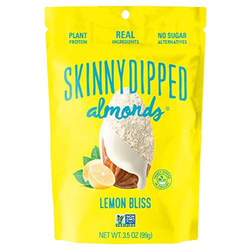 Skinnydipped Lemon Bliss Yogurt Covered Almonds, 3.5 Oz Resealab